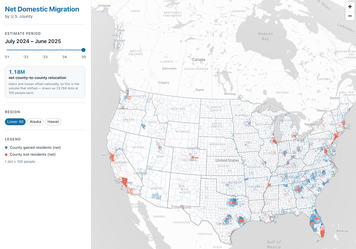 Net Domestic Migration screenshot